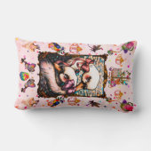 Swan lovers ランバークッション (裏面)