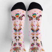 Swan Lovers Crew Socks ソックス (上部)