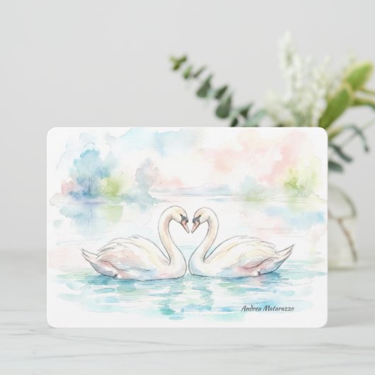 Swan Lovers - Valentine's Day シーズンカード (スタンド正面)