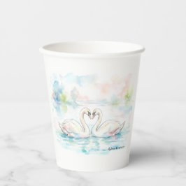 Swan Lovers - Valentine's Day 紙コップ