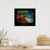 Swan Nebula making stars from gas clouds ポスター (キッチン)