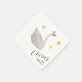Swan Princess Paper Napkins スタンダードカクテルナプキン (角)