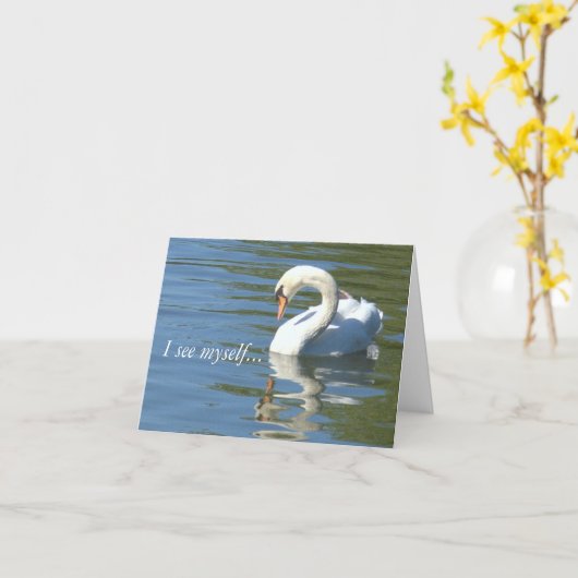 SWAN&REFLECTION PHOTO カード (黄色い花)