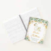 Swan Sage Green and Gold Roses Birth Statistics ノートブック (内部)