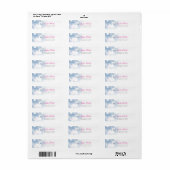 SWAN SENDER ADDRESS かわいらしお洒落pink ラベル (フルシート)