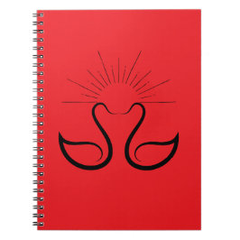 Swan Spiral Photo Notebook ノートブック