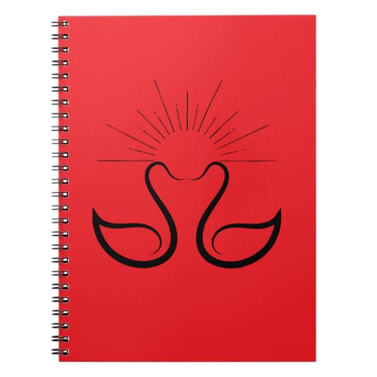 Swan Spiral Photo Notebook ノートブック (正面)