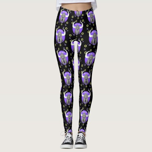 Swan Valley VikingBots Women’s Leggings – Robotics レギンス (正面)