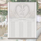Swan Wedding Seating Chart Poster ポスター