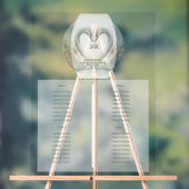 Swan Wedding Seating Chart Sign アクリルサイン (ニュートラル)