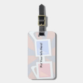 Swanky 1950の3-Dグラスラゲージタグ ラゲッジタグ (正面縦)