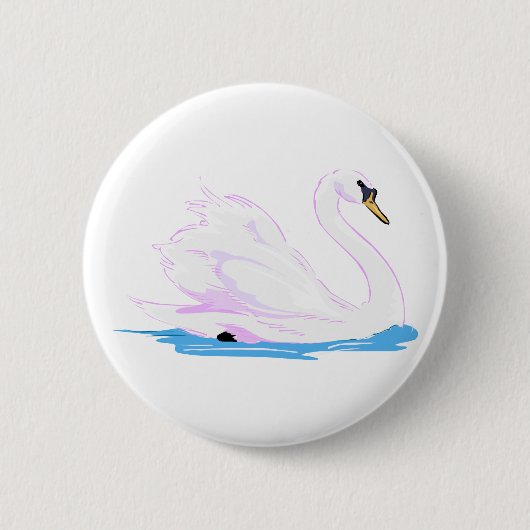 Swannaの白鳥 缶バッジ (正面)
