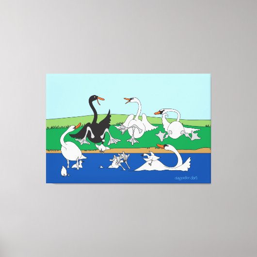 Swanna Talk 40x60キャンバス印刷 キャンバスプリント (正面)