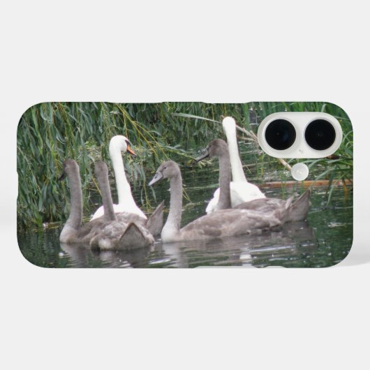 SwansとCygnets iPhoneケース Case-Mate iPhoneケース (裏面 (横))