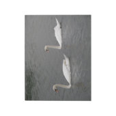 Swans on the River Notepad ノートパッド (回転)