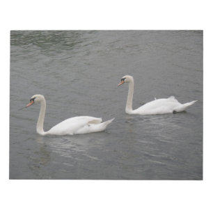 Swans on the River Notepad ノートパッド