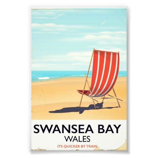 Swansea Bay Wales Seaideポスター フォトプリント (正面)