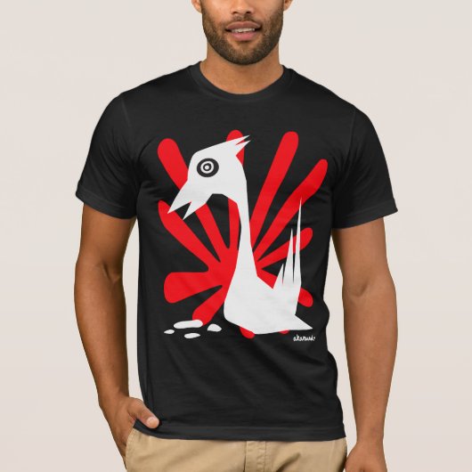 SwanSun (Swanson)の暗いTシャツ Tシャツ (正面)