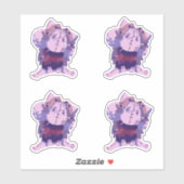 Swapfall Undertale catプラスTemmie Sticker シール (シート)