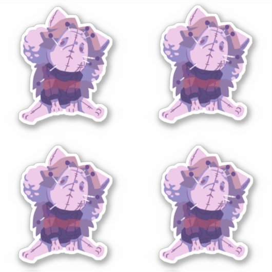 Swapfall Undertale catプラスTemmie Sticker シール (正面)