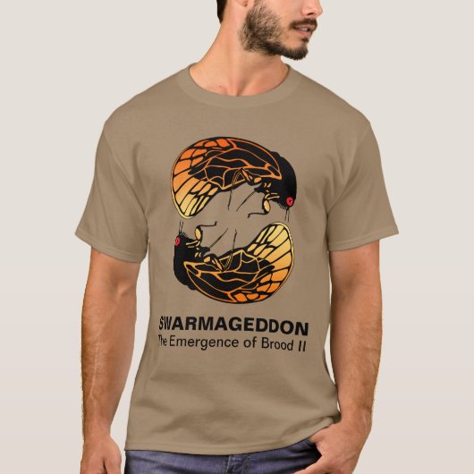 Swarmageddon -ひなの蝉の出現II Tシャツ (正面)