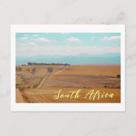 Swartland Fields Mountains View South Africa ZA ポストカード