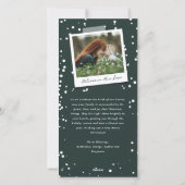 Swashスクリプ信じト宗教的なクリスマスの写真 シーズンカード (裏面)