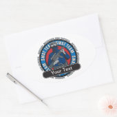 SWATカスタムチーム 楕円形シール (封筒)