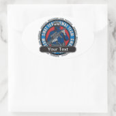 SWATカスタムチーム 楕円形シール (バッグ)