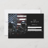 SWATチームアメリカ国旗卒業 出欠カード (正面)