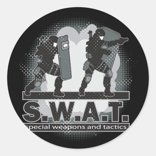 SWATチームエントランス ラウンドシール (正面)
