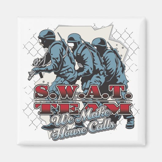 SWATチームハウスコール マグネット (正面)