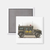 SWATチームハンマースクエアマグネット マグネット (正面/裏面)