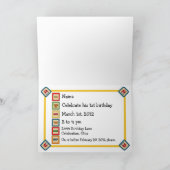 SWATチームハンマーパトカーパーティの招待状 サンキューカード (内部)