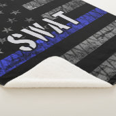 SWAT動揺して警察国旗 シェルパブランケット (3/4)