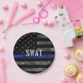 SWAT動揺して警察国旗 ペーパープレート (パーティー)