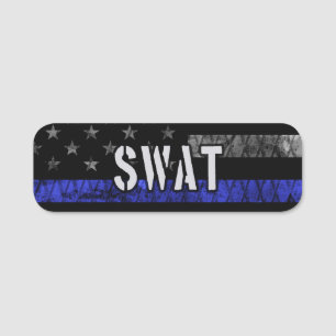 SWAT動揺して警察国旗 名札