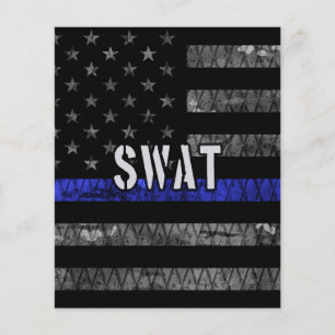 SWAT動揺して警察旗 チラシ