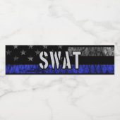 SWAT動揺して警察旗 ペットボトルラベル (シングルラベル)