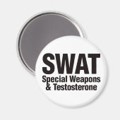 SWAT、特殊武器とテストステロン マグネット (正面/裏面)