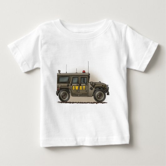 SWAT Team Hummer Baby T-Shirt ベビーTシャツ (正面)