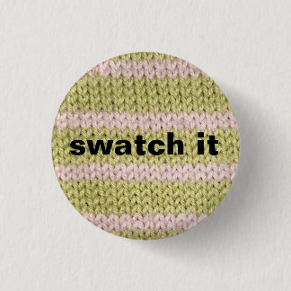 "swatch it"編み物バッジ 缶バッジ