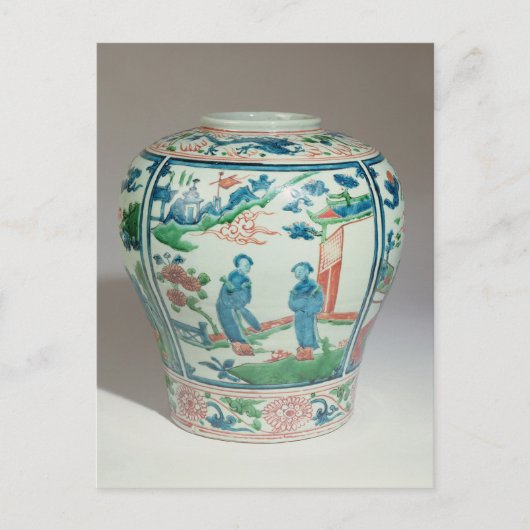 Swatow polychrome oviform jar, 16世紀後半 ポストカード (正面)