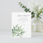 'Swaying 2'抽象芸術水色 招待状 (スタンド正面)