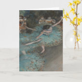 Swaying Dancer by Degas カード (黄色い花)