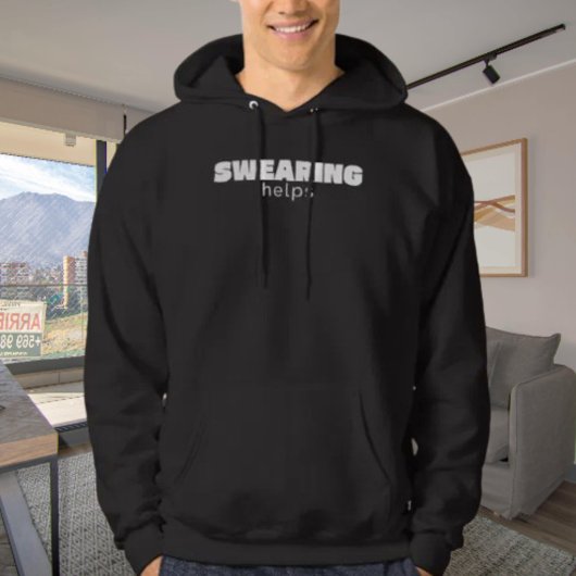 Swearing Helps Funny Stress Relief Quote | White パーカ