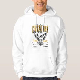 Sweat à capuche blanc Creatine パーカ