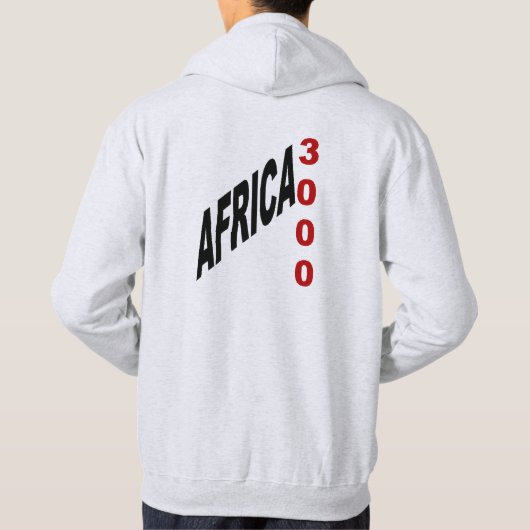Sweat à capuche cendre AFRICA 3000 パーカ (裏面)