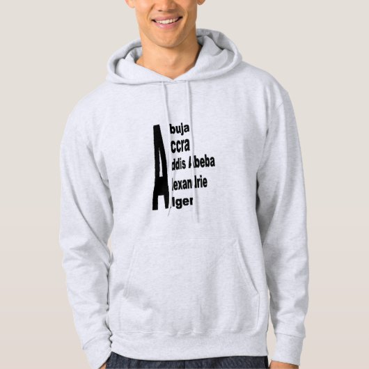 Sweat à capuche cendre AFRIQUE TOURISME パーカ (正面)