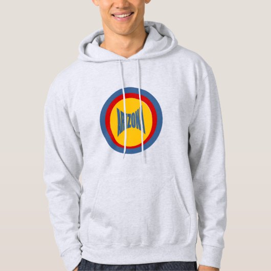 Sweat à capuche cendre  ARIZONA パーカ (正面)